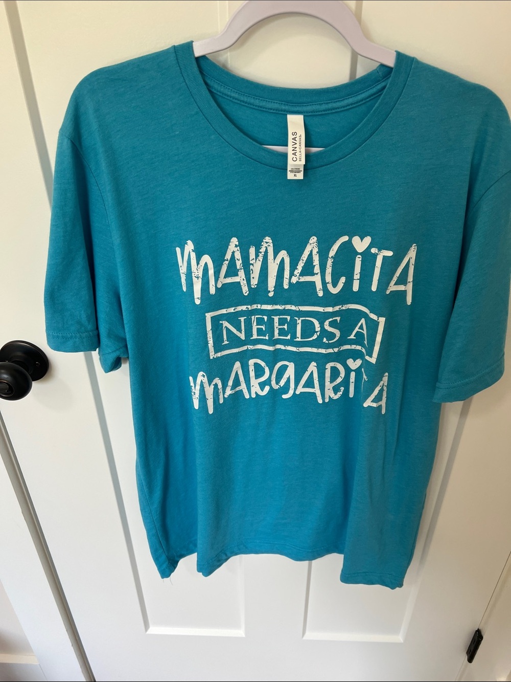 Bella+Canvas Turquoise Mamacita Needs A Margarita Graphic Tee XL